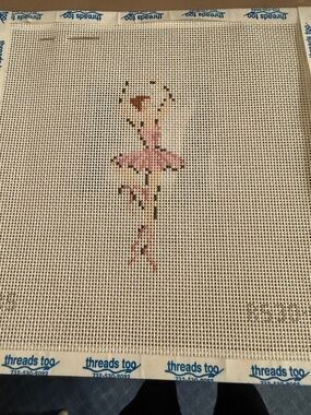 Needlepoint ballerina canvas